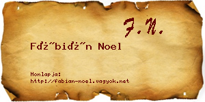 Fábián Noel névjegykártya